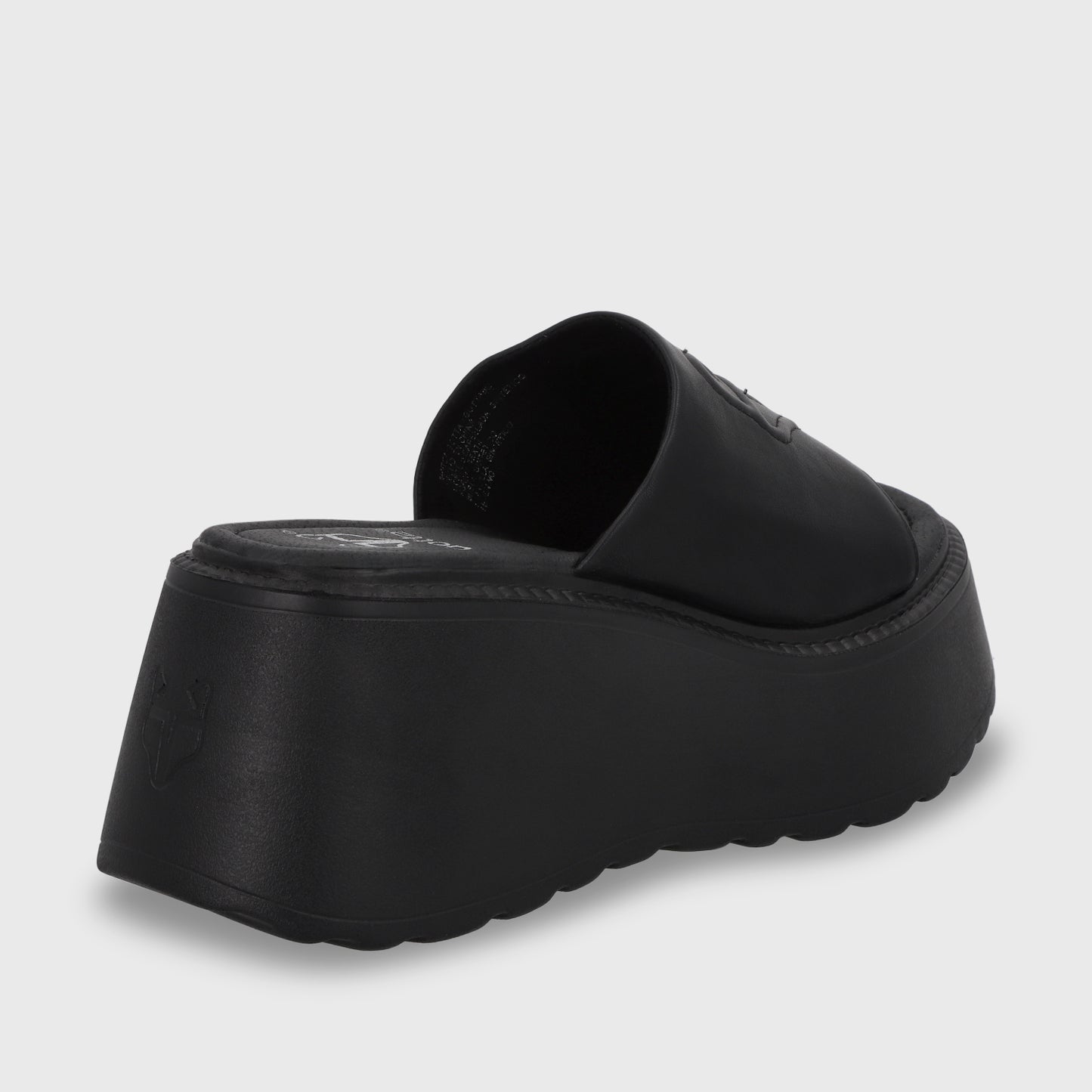 Sandalia Plataforma Negro Mujer 53720