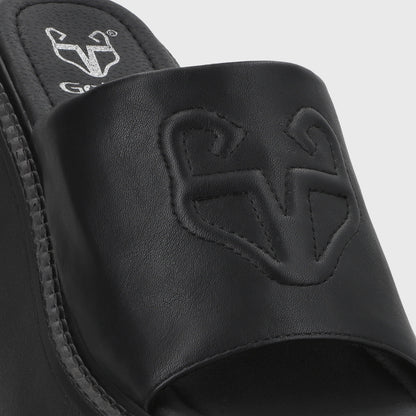 Sandalia Plataforma Negro Mujer 53720