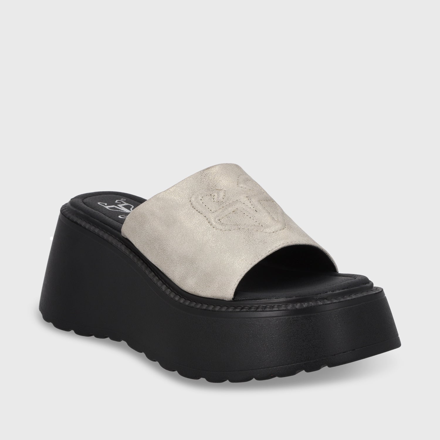 Sandalia Plataforma Oro Mujer 53720