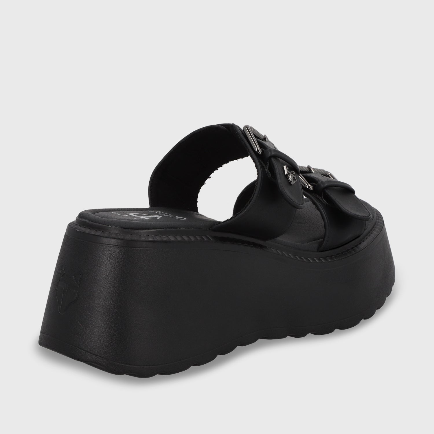Sandalia Plataforma Negro Mujer 53721