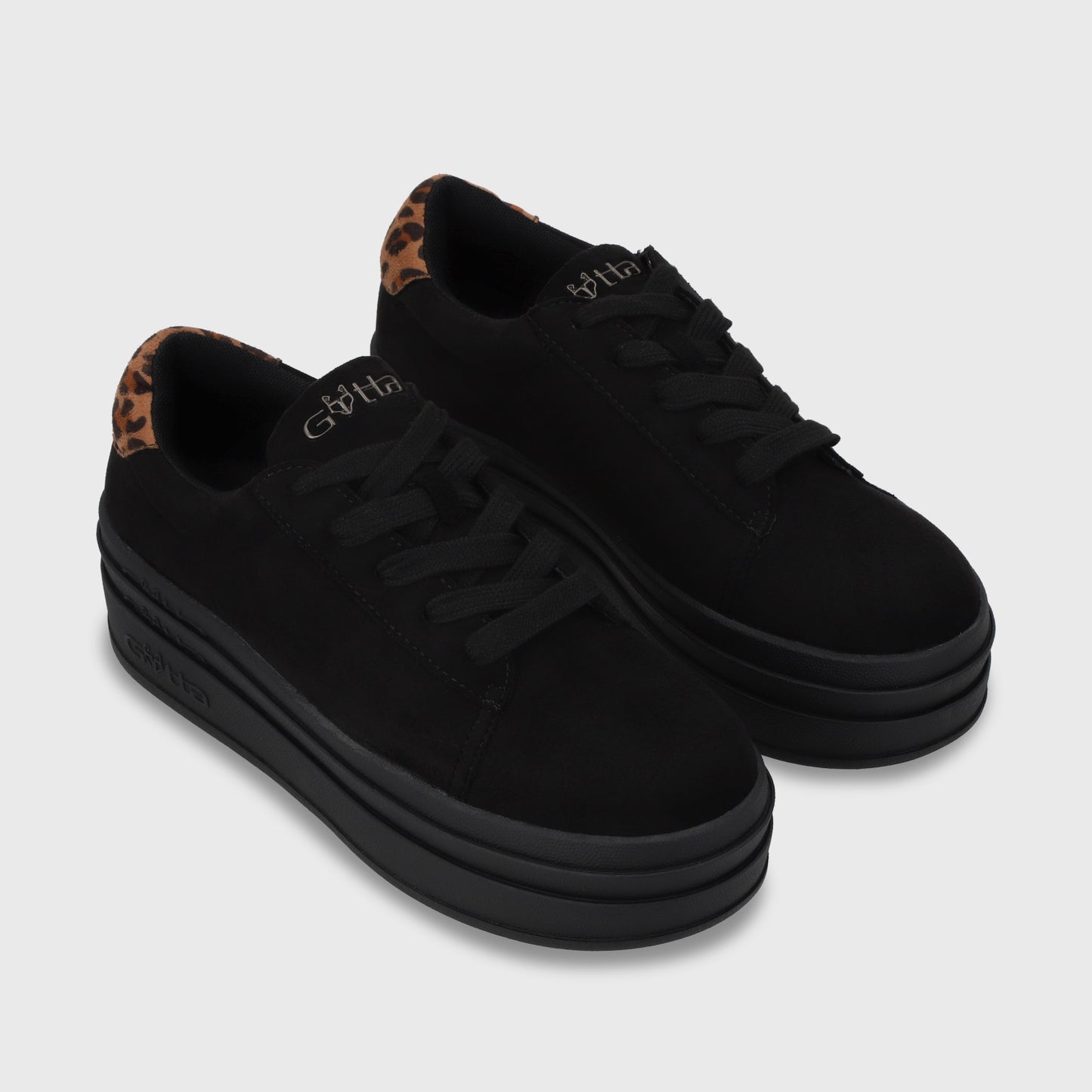 Zapatilla Plataforma Negro Mujer 53751