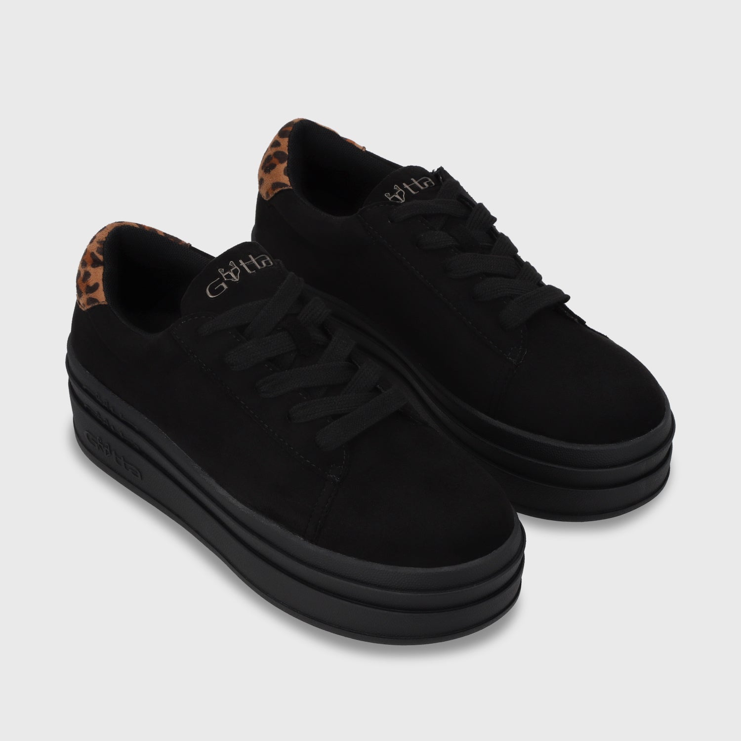 Zapatilla Plataforma Negro Mujer 53751