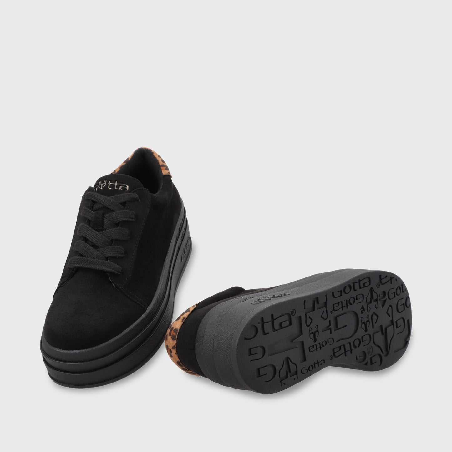 Zapatilla Plataforma Negro Mujer 53751