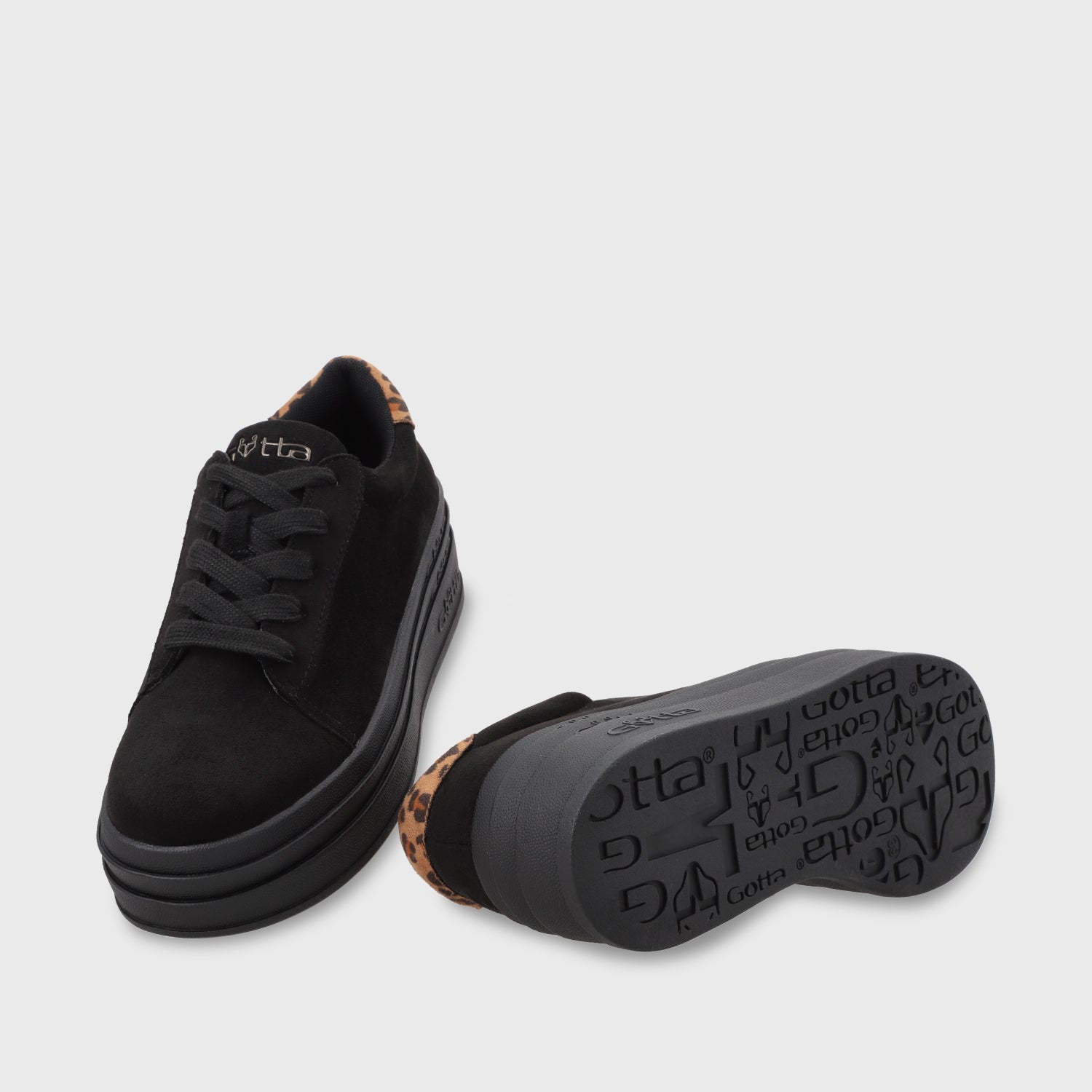 Zapatilla Plataforma Negro Mujer 53751