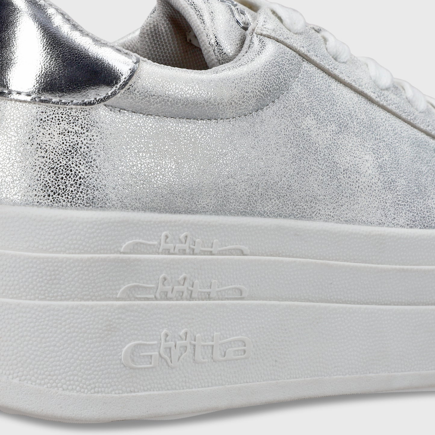 Zapatilla Plataforma Plateado Mujer 53751