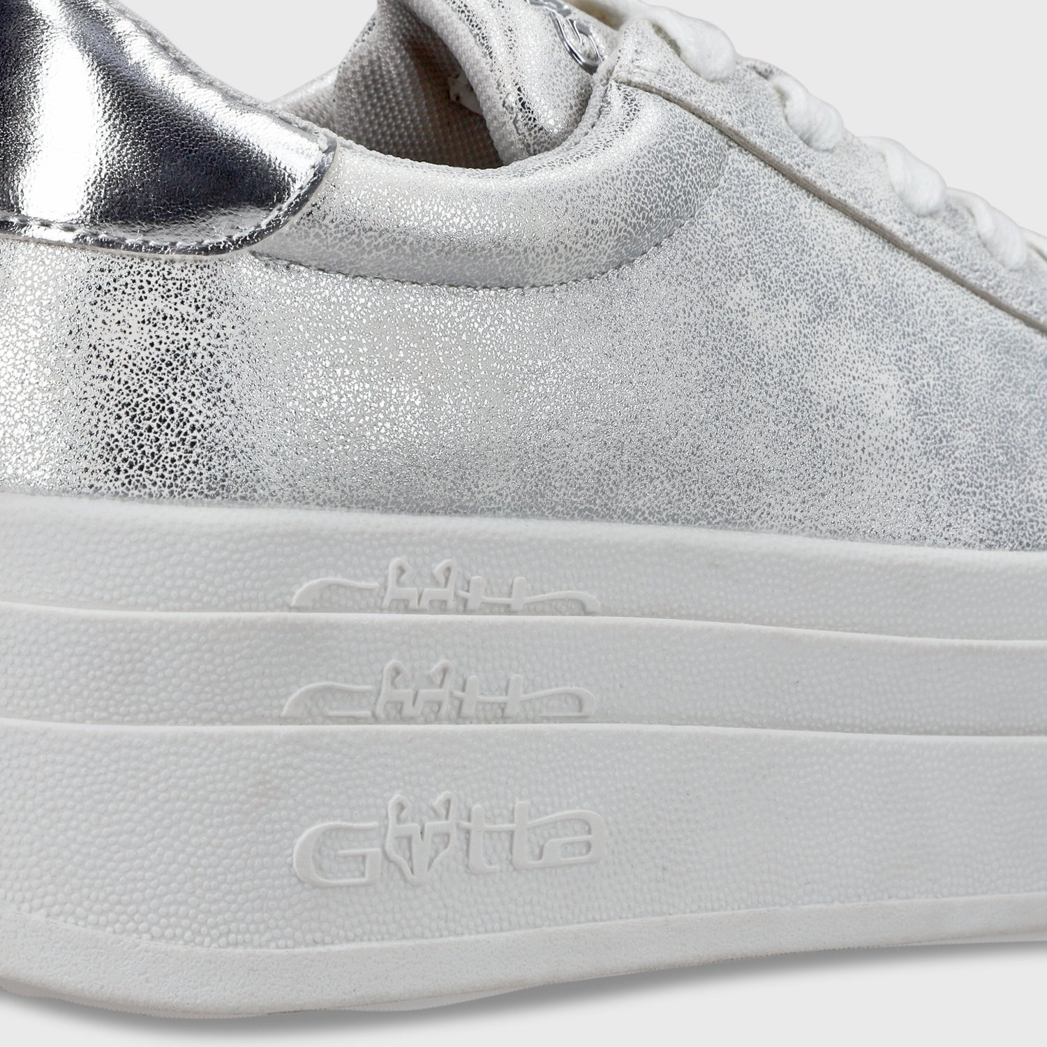 Zapatilla Plataforma Plateado Mujer 53751