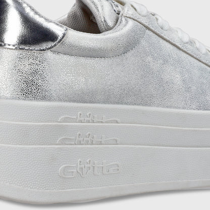 Zapatilla Plataforma Plateado Mujer 53751