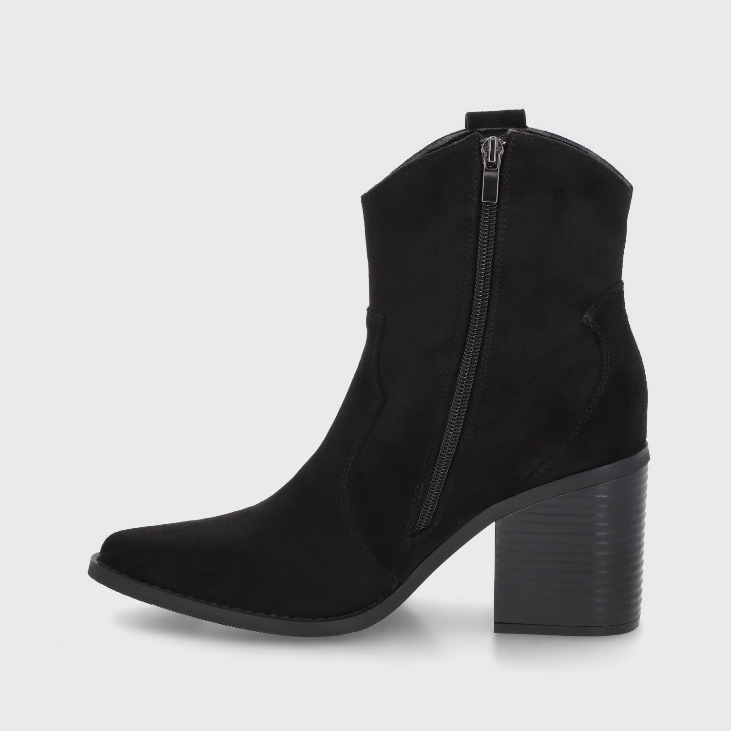 Botín Taco Negro Mujer 53780