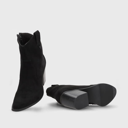 Botín Taco Negro Mujer 53780