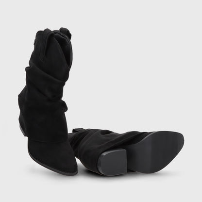 Bota Taco Negra Mujer 53781