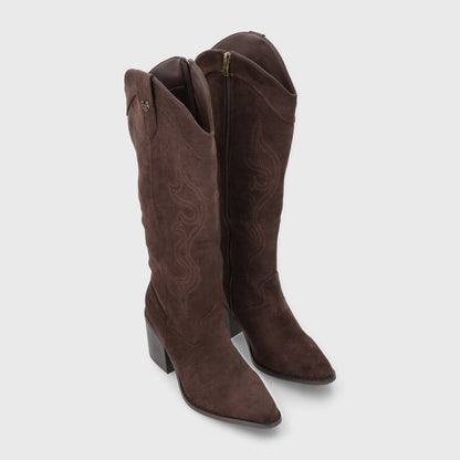 Bota Taco Café Mujer 53782