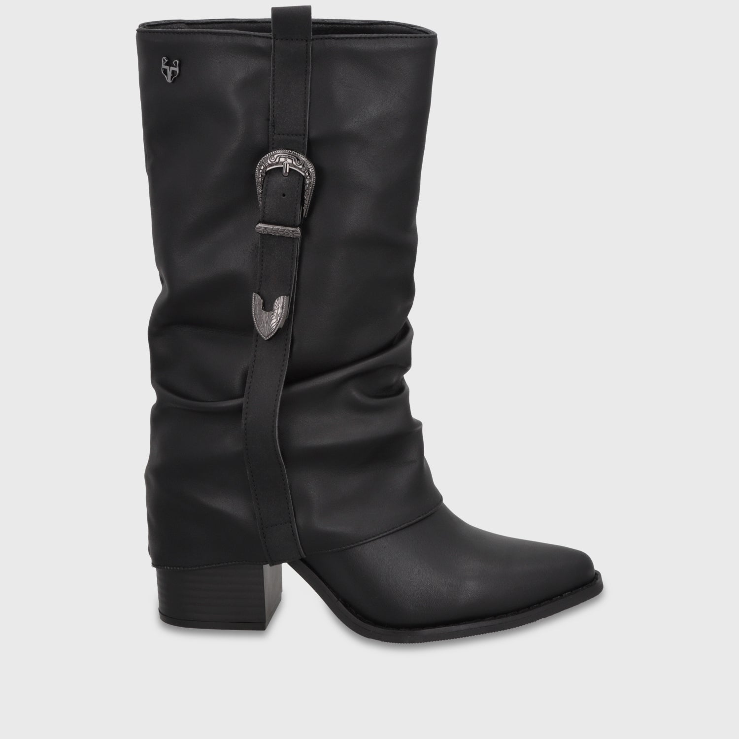 Bota Taco Negra Mujer 53784