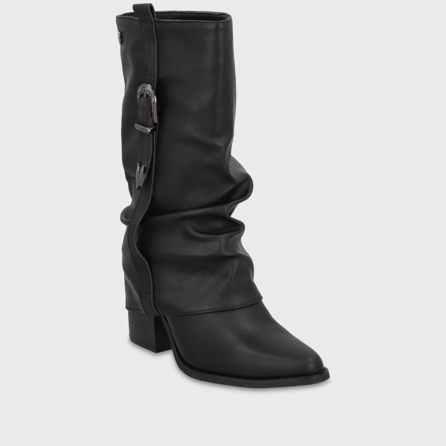 Bota Taco Negra Mujer 53784