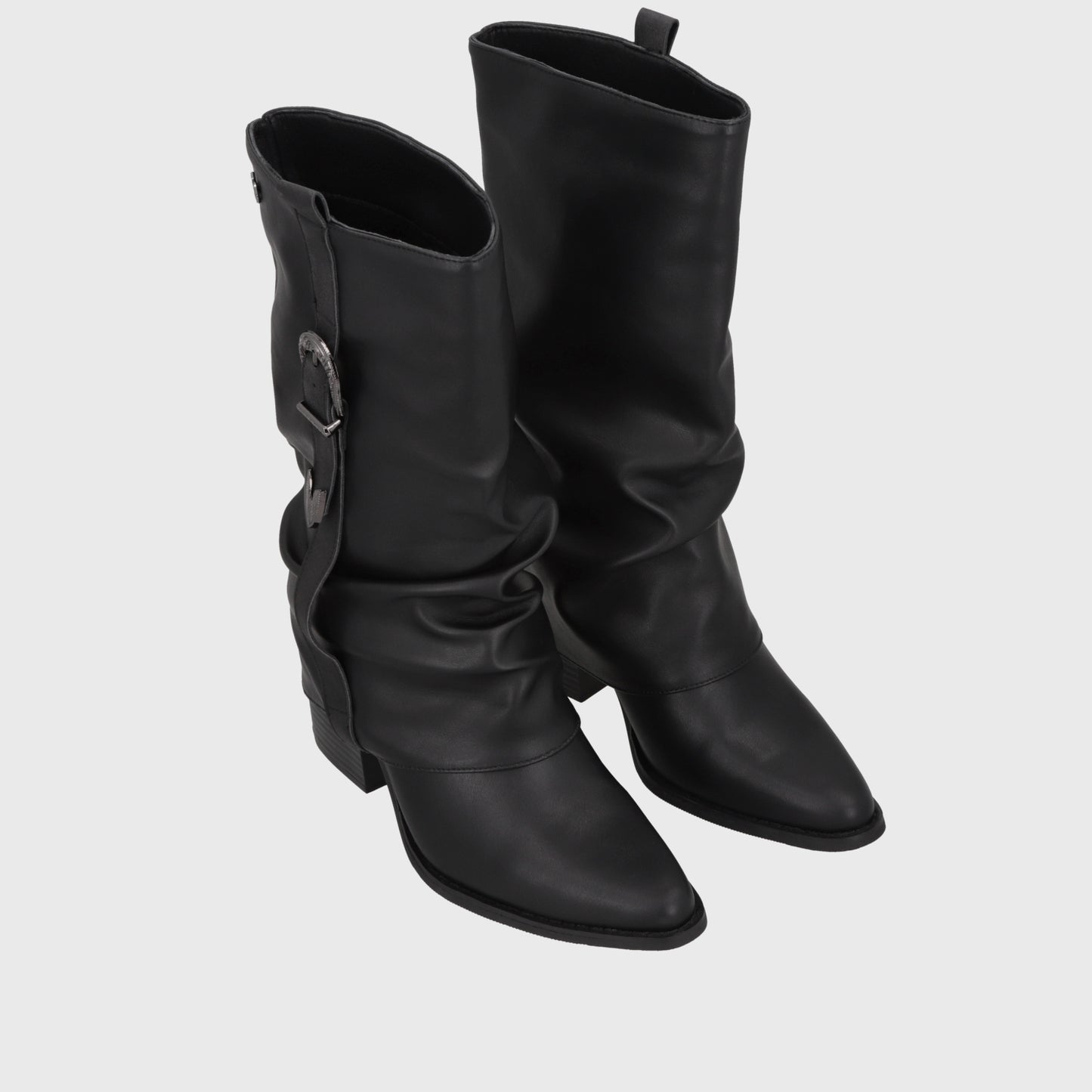 Bota Taco Negra Mujer 53784