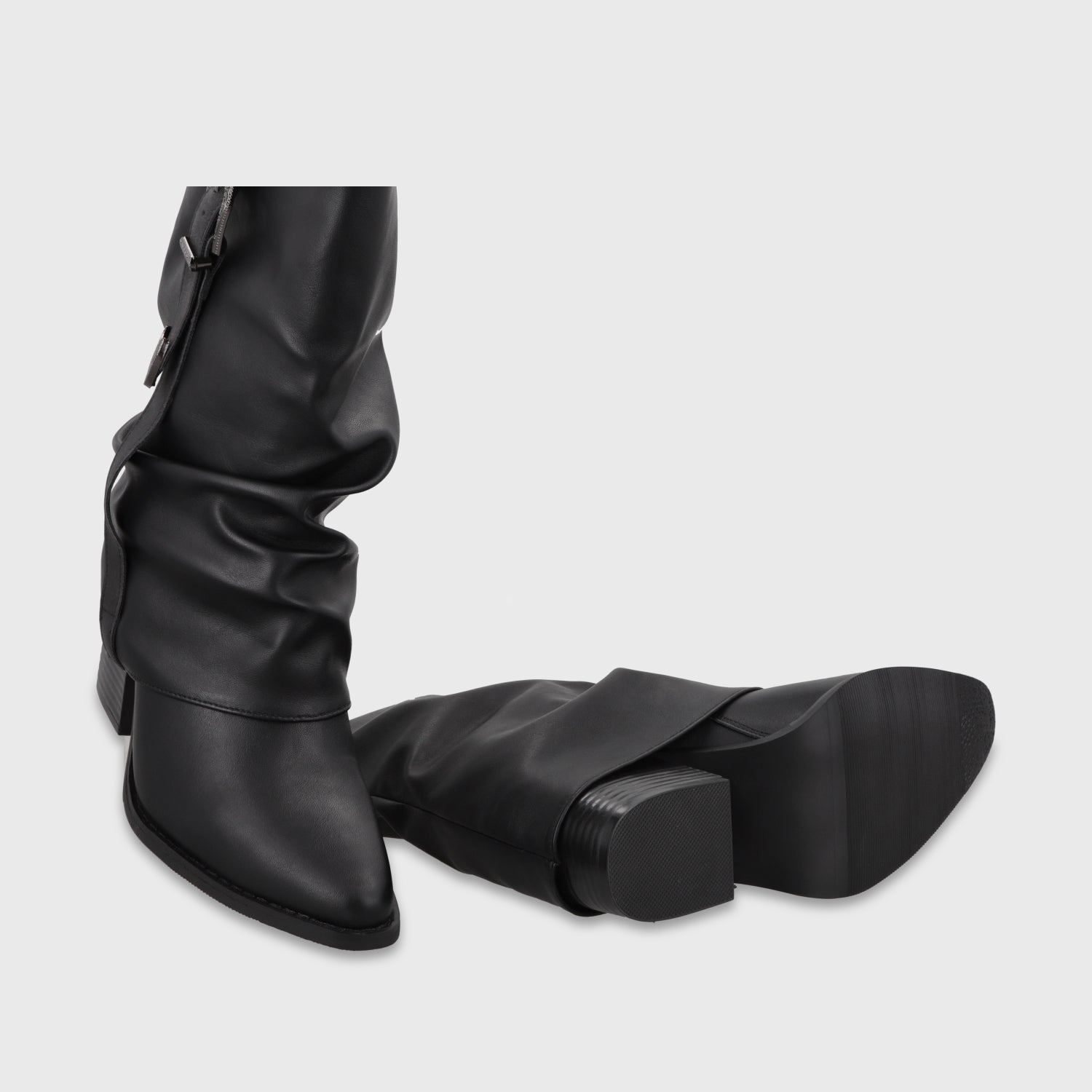 Bota Taco Negra Mujer 53784