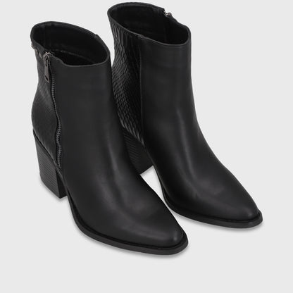 Botín Taco Negro Mujer 53785