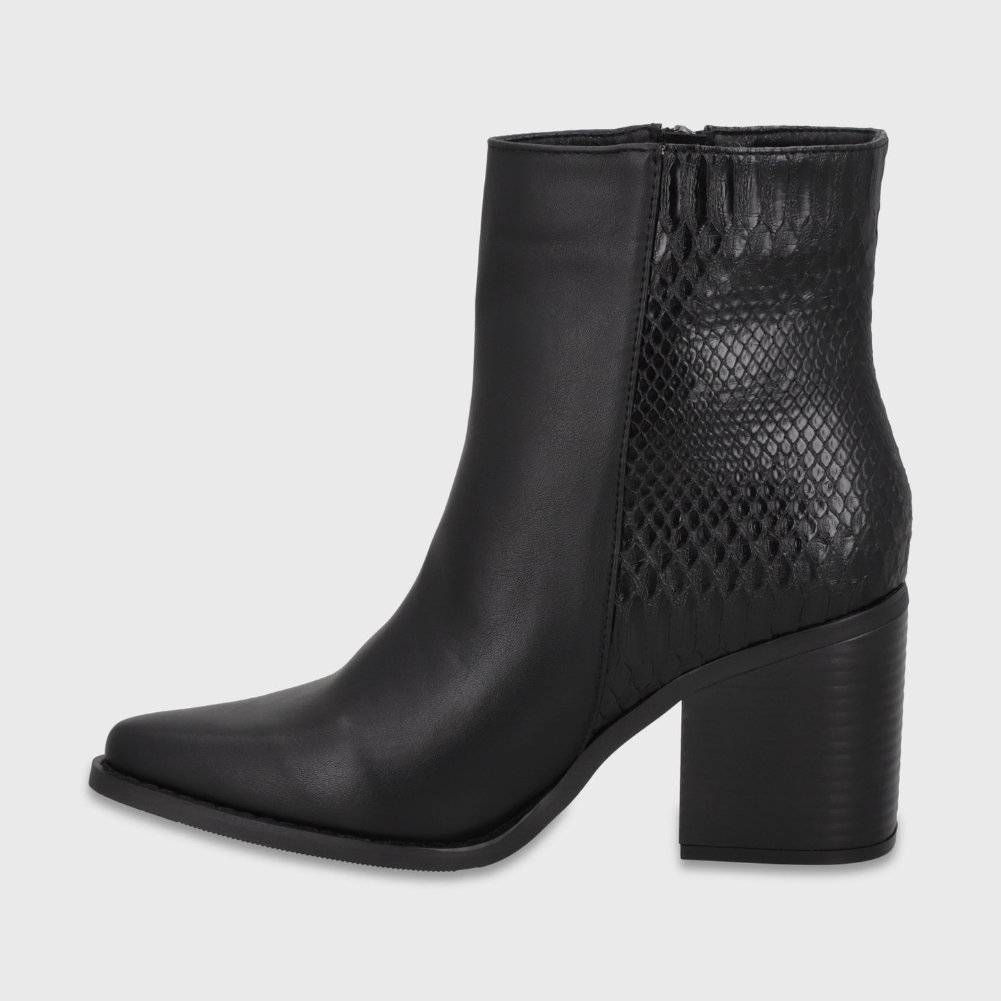 Botín Taco Negro Mujer 53785