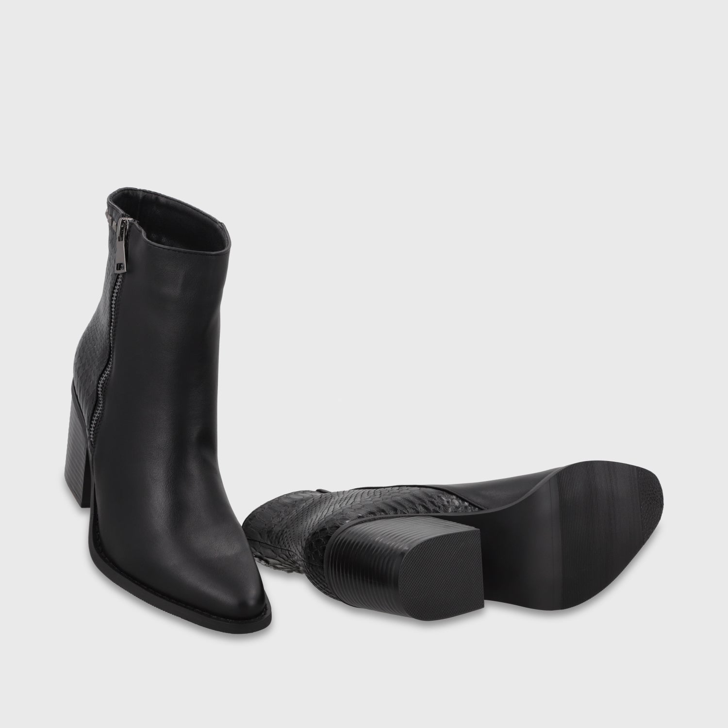 Botín Taco Negro Mujer 53785