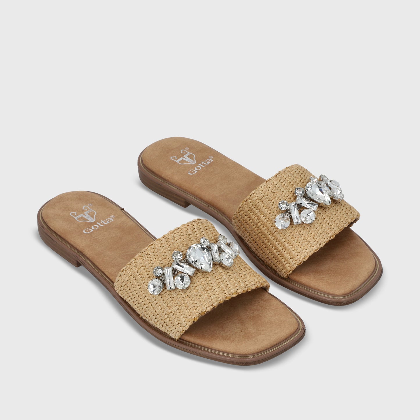 Sandalia Plana Rafia Mujer 55220