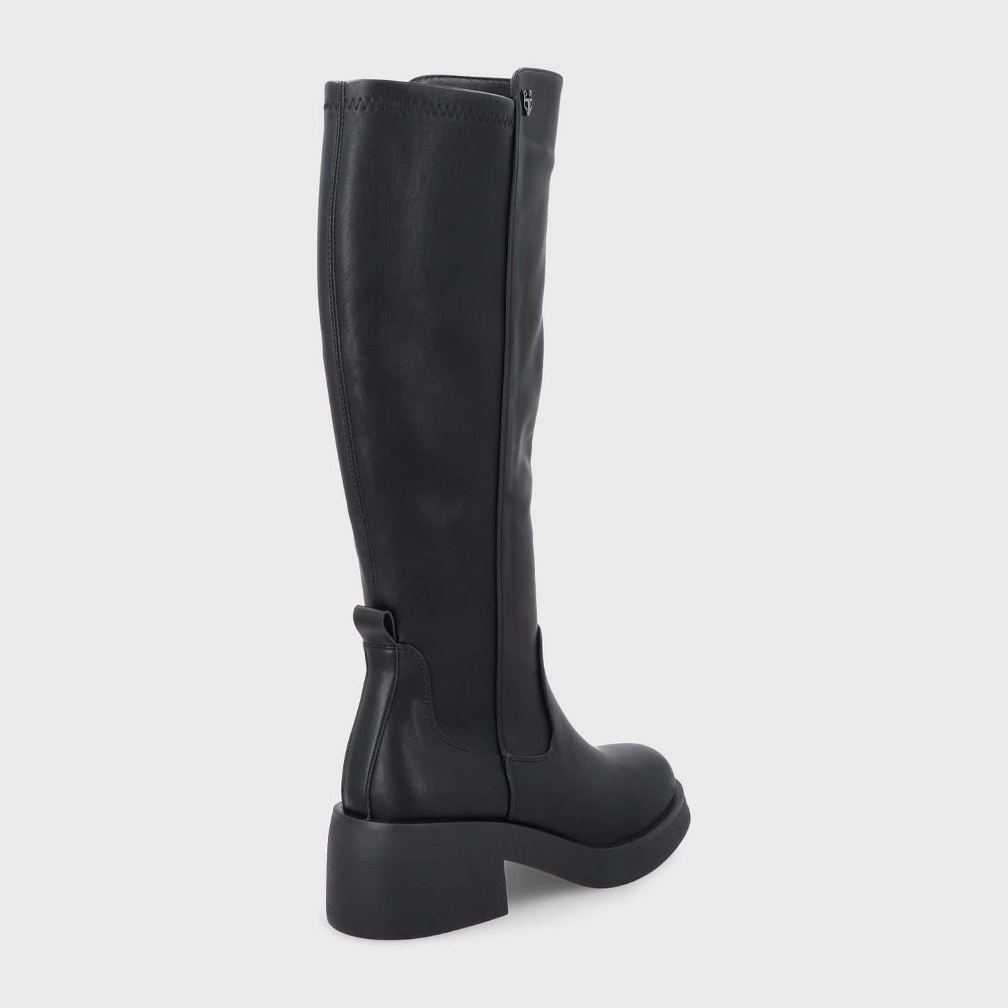 Bota Plataforma Negro Mujer 55251