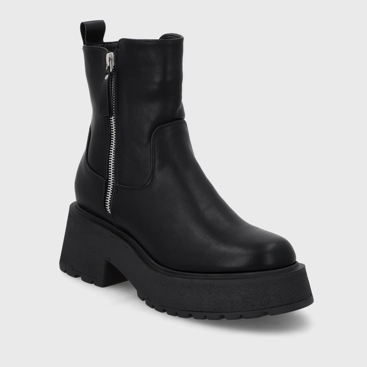 Botin Taco Negro Mujer 55270