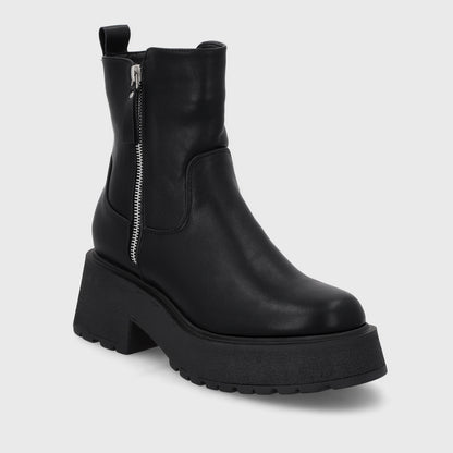 Botin Taco Negro Mujer 55270