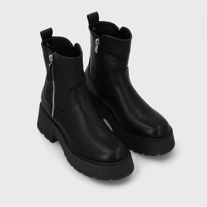 Botin Taco Negro Mujer 55270