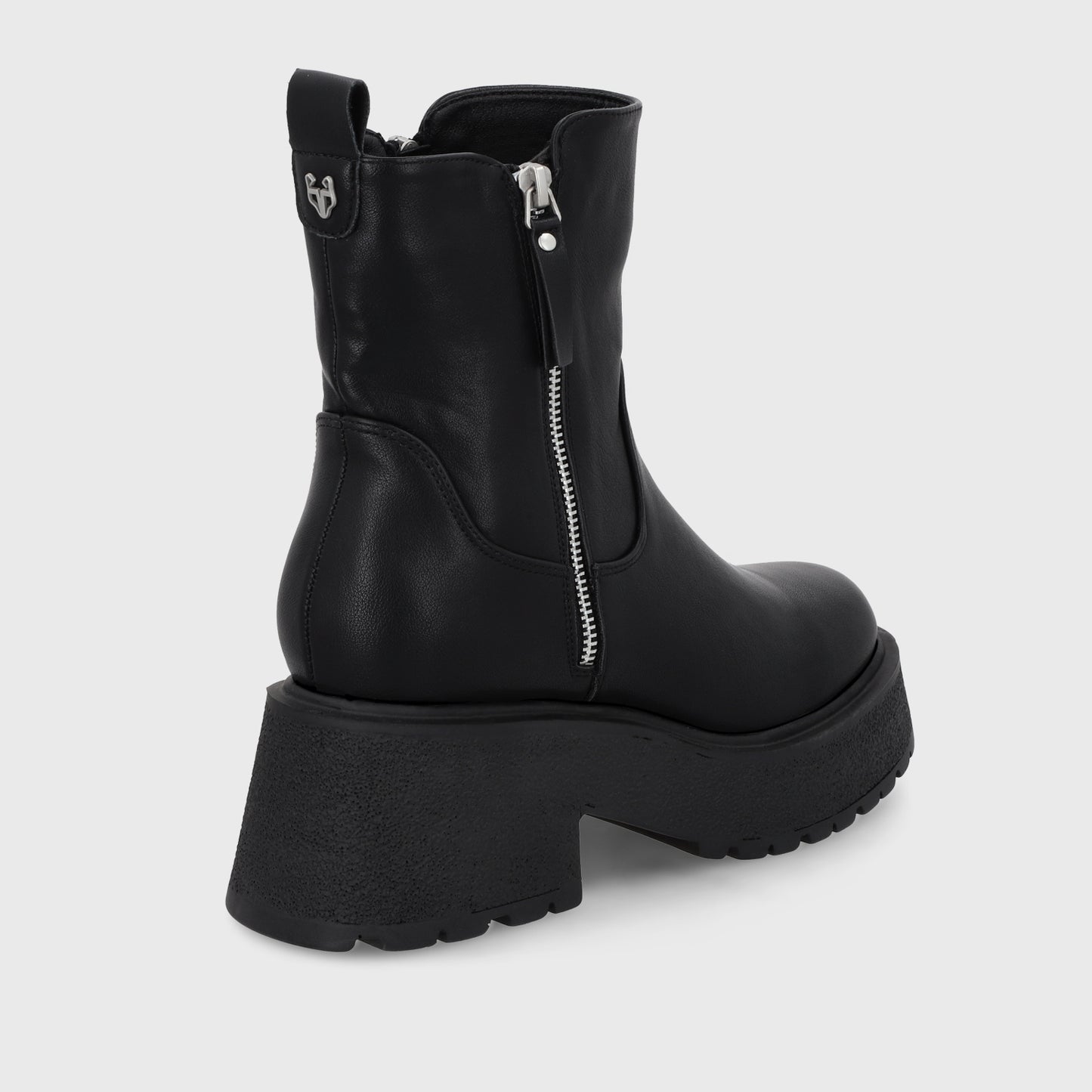 Botin Taco Negro Mujer 55270