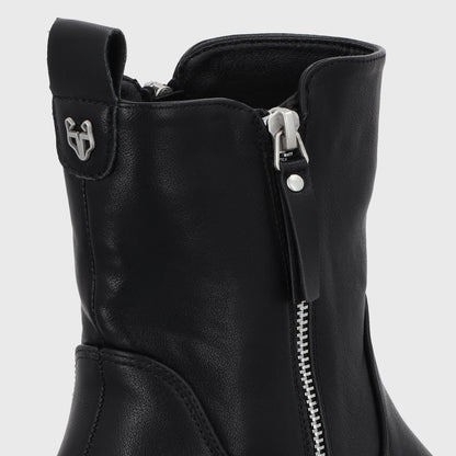 Botin Taco Negro Mujer 55270