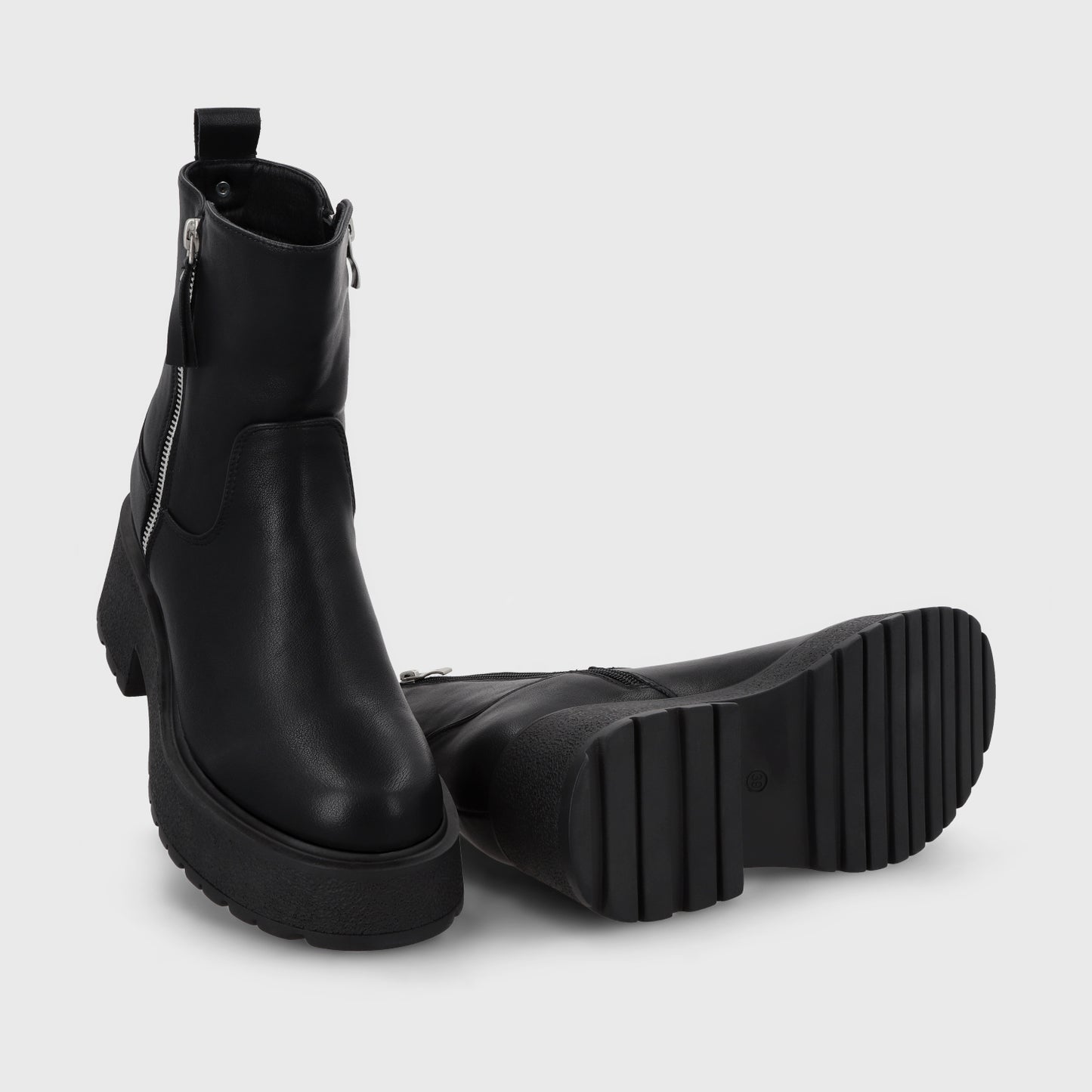 Botin Taco Negro Mujer 55270