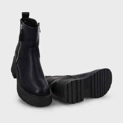 Botin Taco Negro Mujer 55270