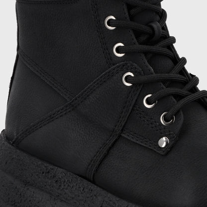 Botin Plataforma Negro Mujer 55290