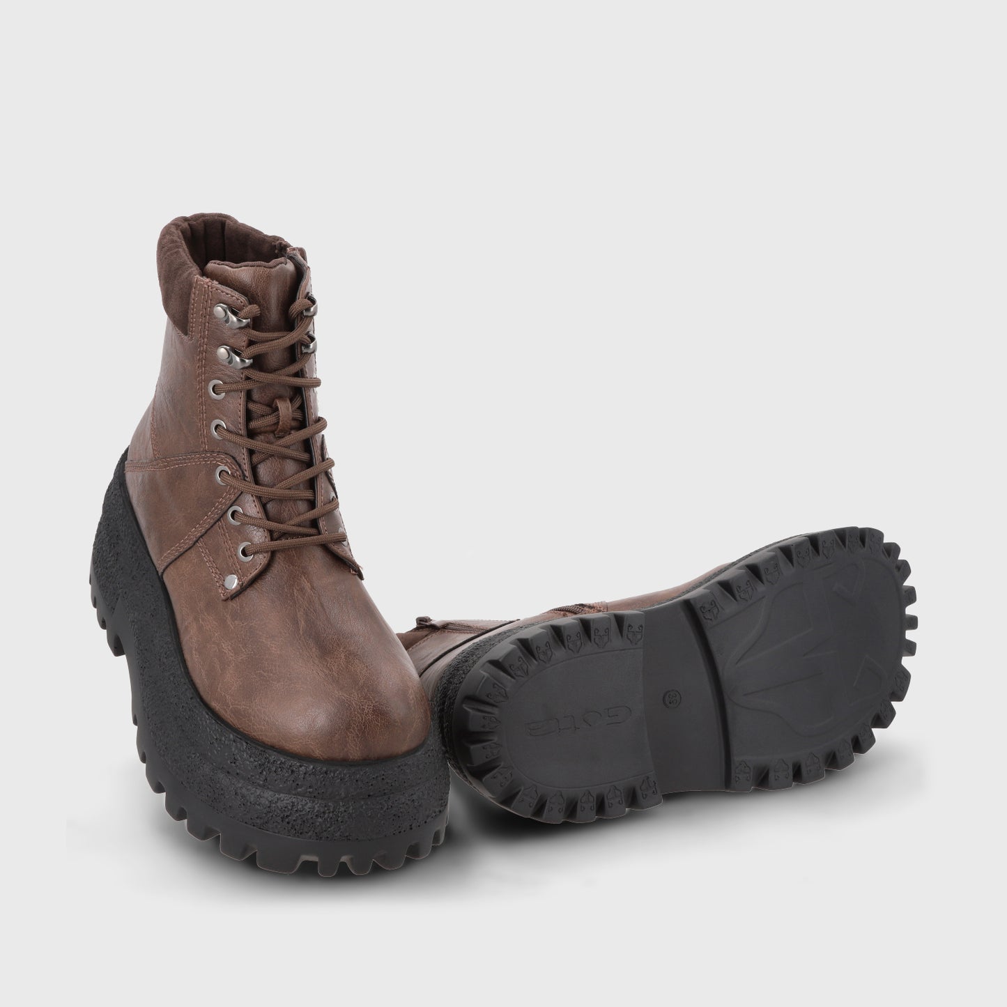 Botin Plataforma Café Mujer 55290