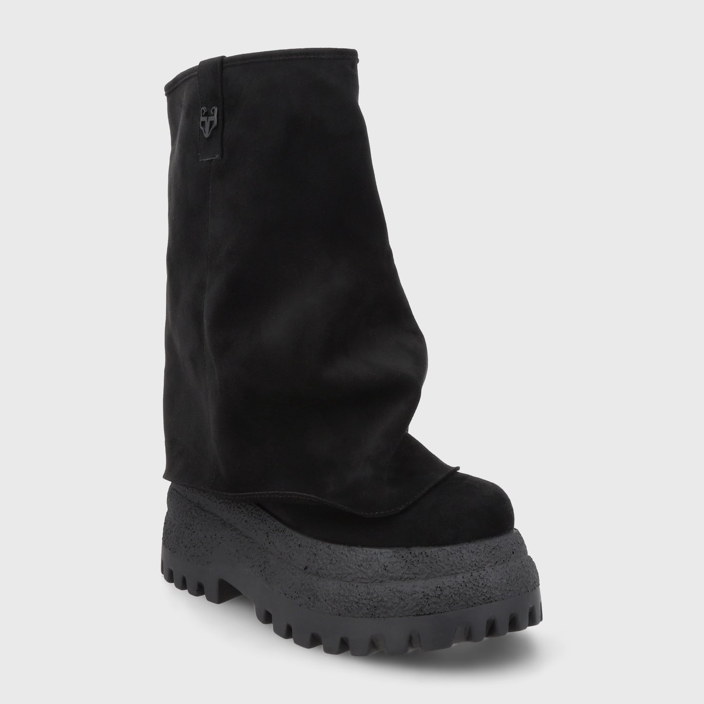 Bota Plataforma Negra Mujer 55291