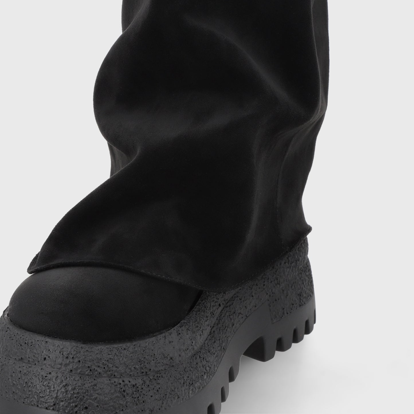 Bota Plataforma Negra Mujer 55291