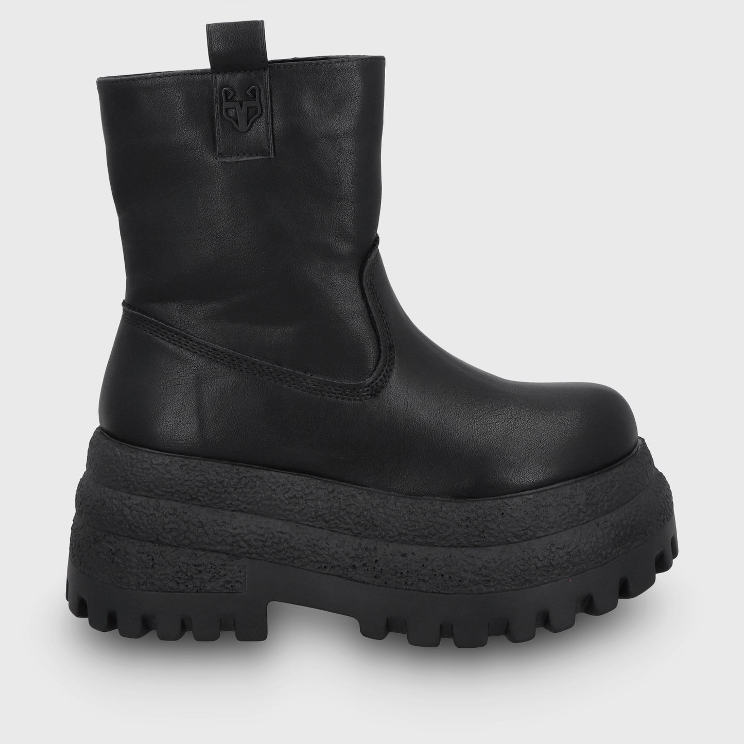 Botin Plataforma Negro Mujer 55292