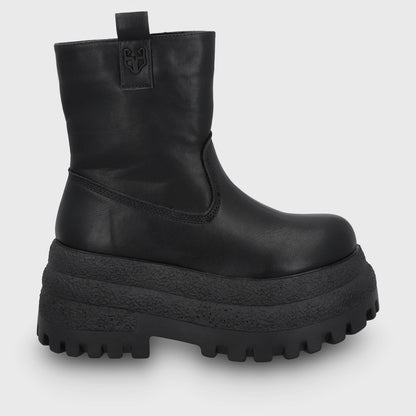 Botin Plataforma Negro Mujer 55292