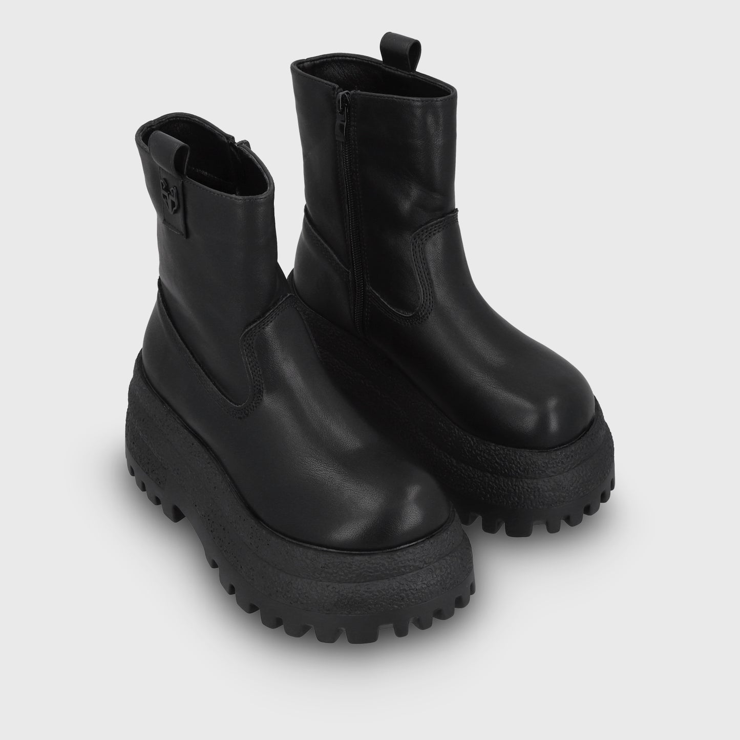 Botin Plataforma Negro Mujer 55292