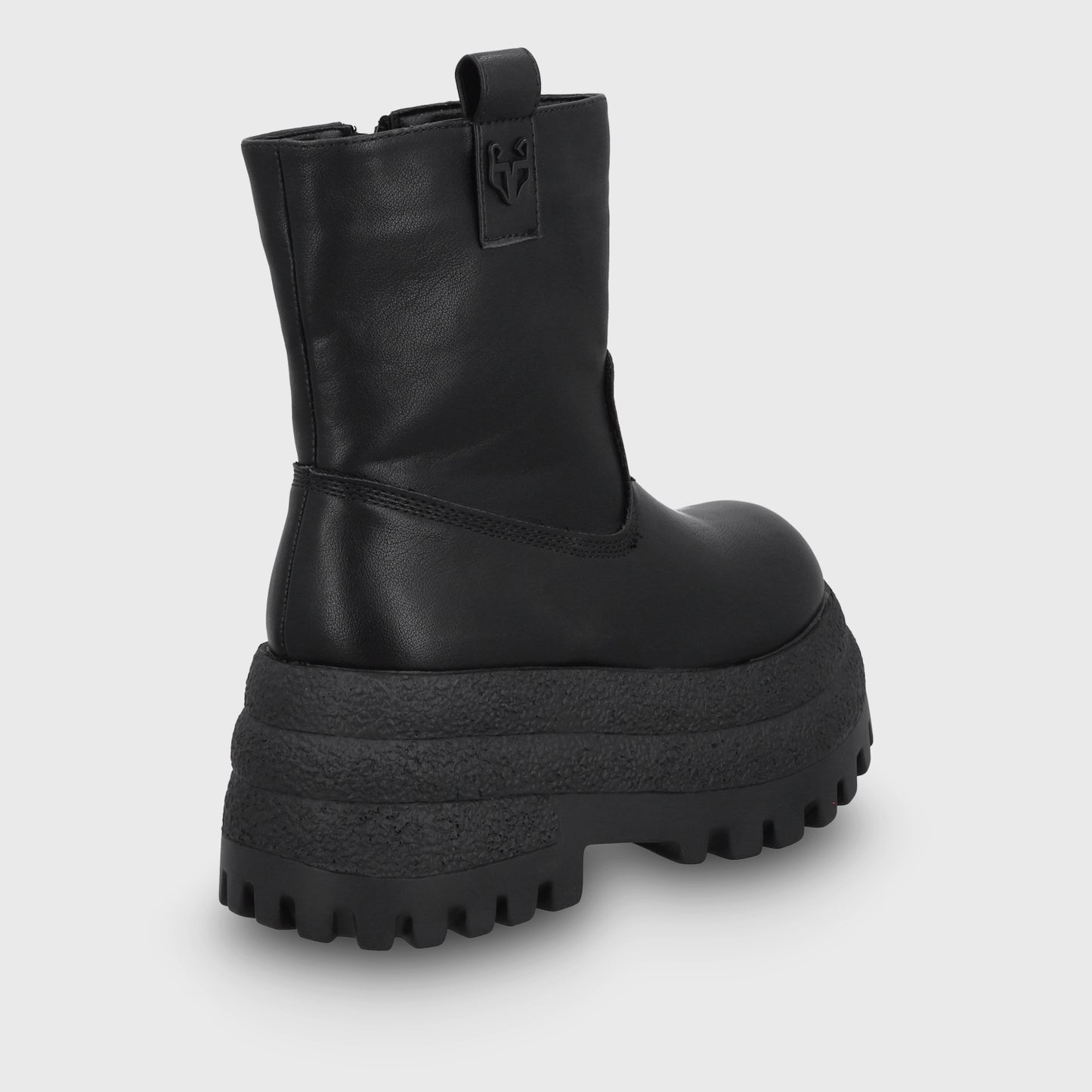 Botin Plataforma Negro Mujer 55292