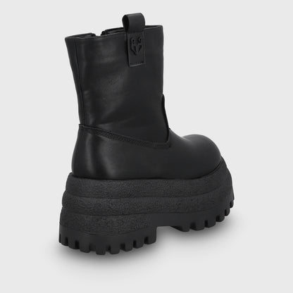 Botin Plataforma Negro Mujer 55292