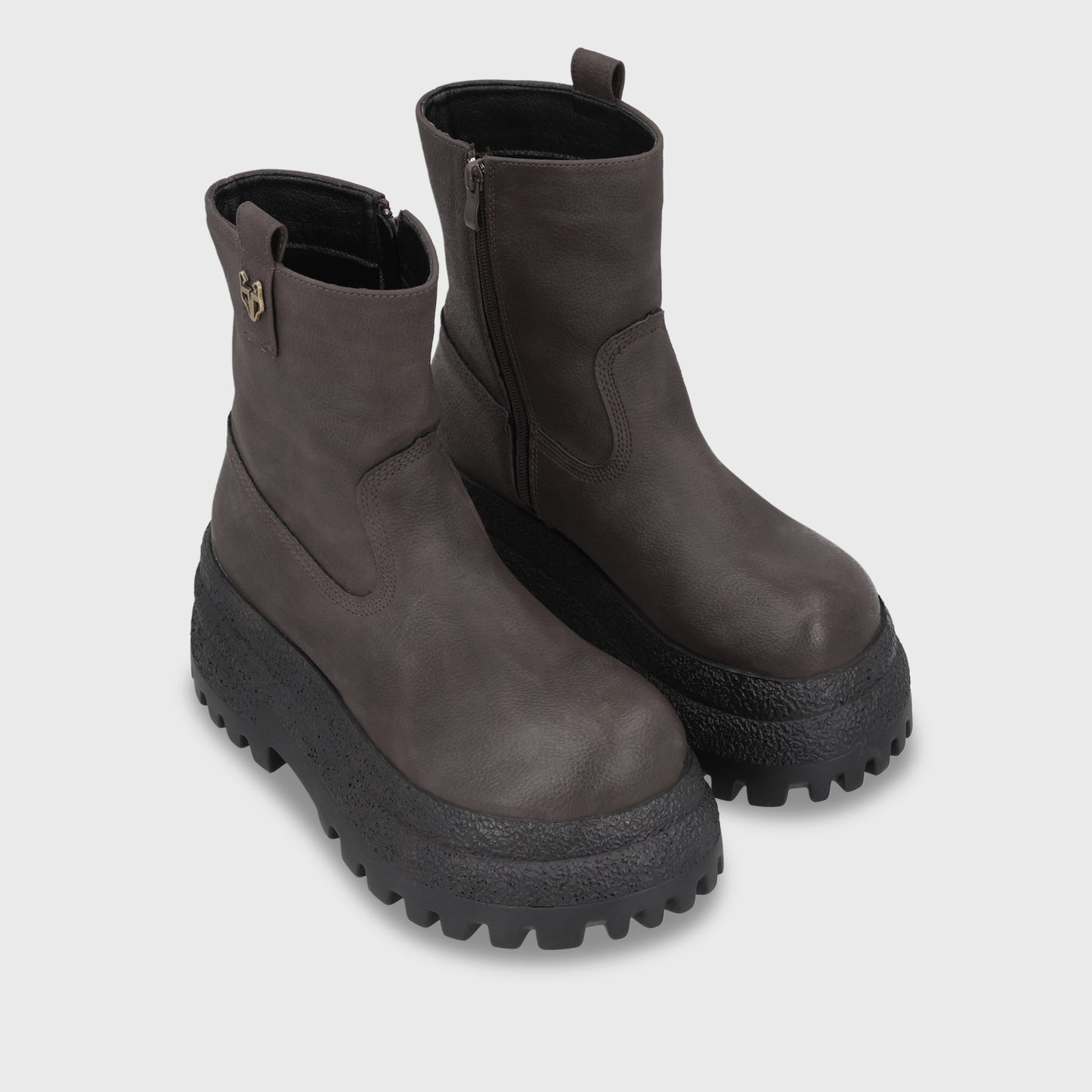 Botin Plataforma Café Mujer 55292