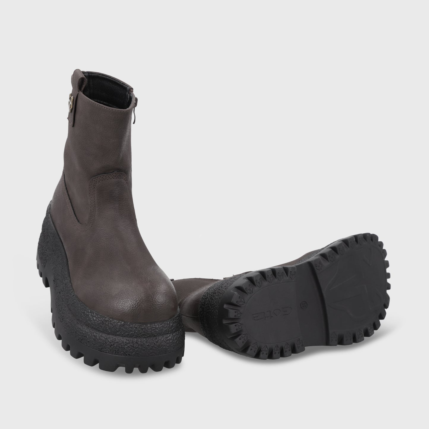 Botin Plataforma Café Mujer 55292