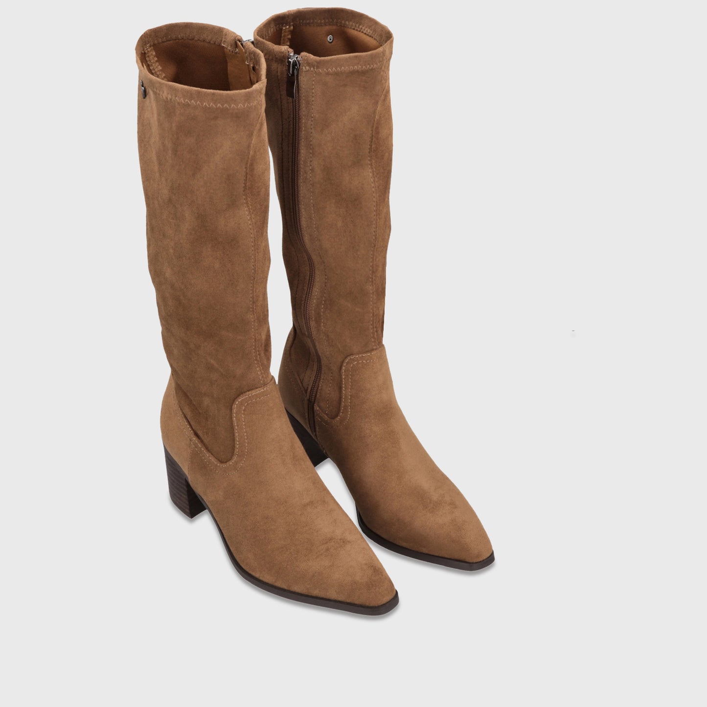 Bota Taco Camel Mujer 55302