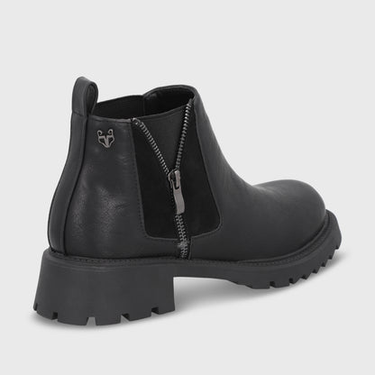 Botin Taco Negro Mujer 55330