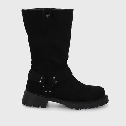 Bota Taco Negra Mujer 55331