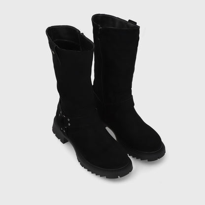 Bota Taco Negra Mujer 55331
