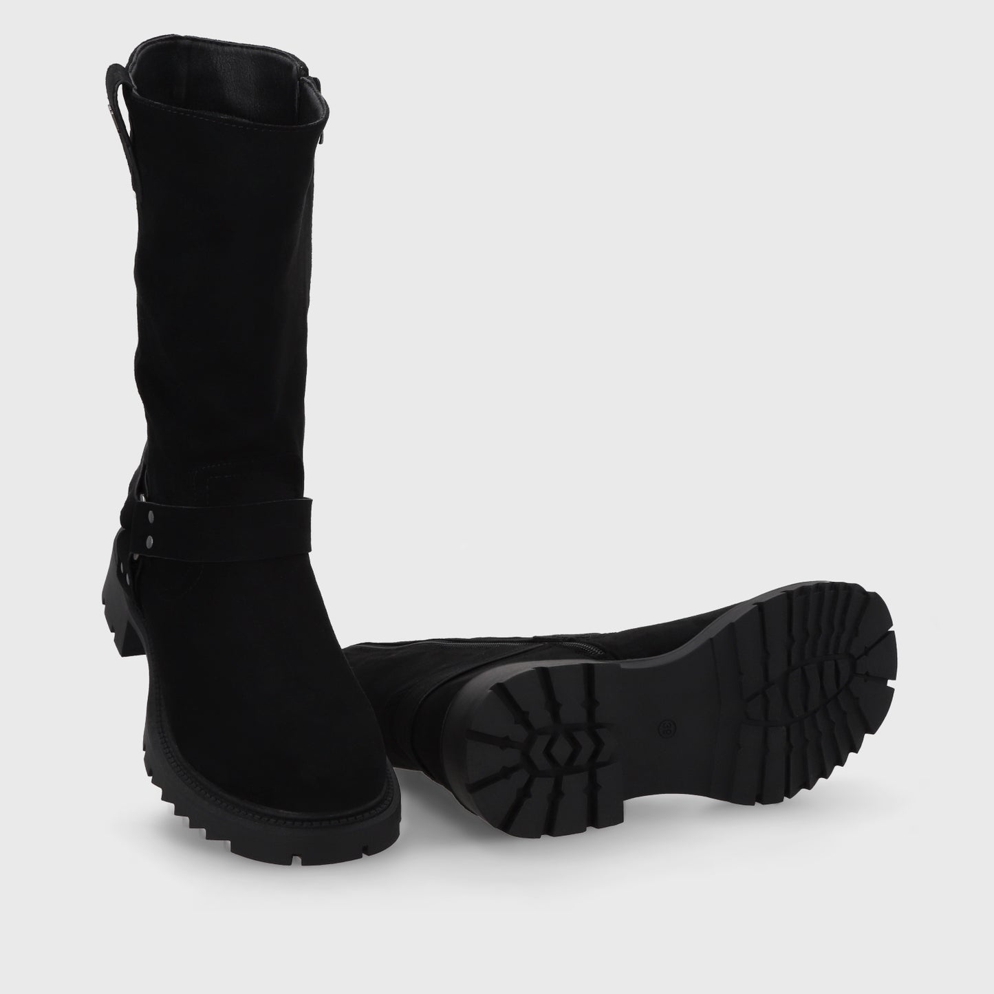 Bota Taco Negra Mujer 55331