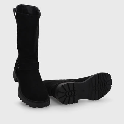 Bota Taco Negra Mujer 55331