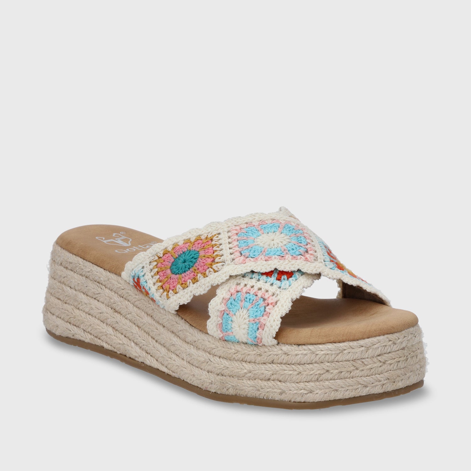 Sandalia Plataforma Multicolor Mujer 55970