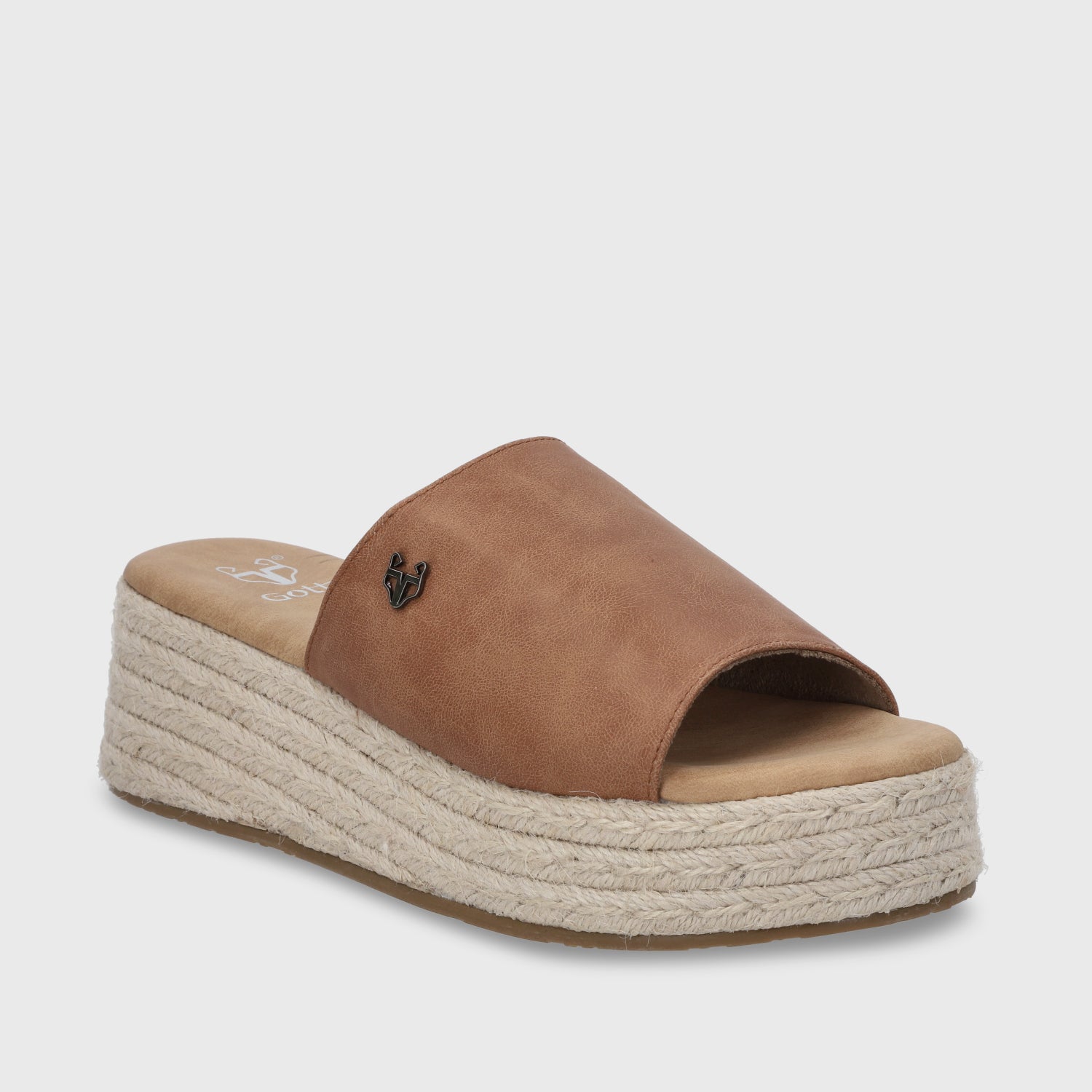 Sandalia Plataforma Rafia Mujer 55971